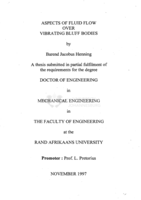 Aspects of fluid flow over vibrating bluff bodies