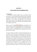 Aspects of management in a research and development organization