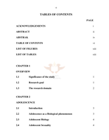 The evaluation of the effectiveness of a sex education programme for adolescents