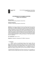 Determinants of FDI in BRICS countries : panel data approach