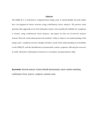 A network analysis of the General Health Questionnaire