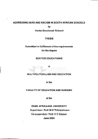 Addressing bias and racism in South African schools