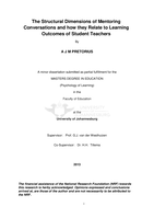 The structural dimensions of mentoring conversations and how they relate to learning outcomes of student teachers