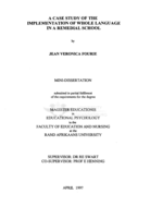 A case study of the implementation of whole language in a remedial school