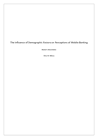 The influence of demographic factors on perceptions of mobile banking