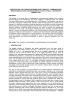 Investigating the linkage between trust, empathy, communication, brand associations and brand reputation in Africa : a Botswana perspective