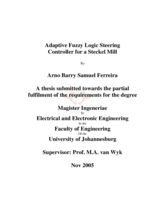 Adaptive fuzzy logic steering controller for a Steckel mill