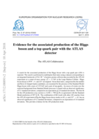 Evidence for the associated production of the Higgs boson and a top quark pair with the ATLAS detector