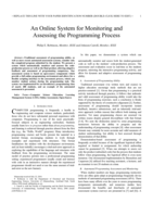 An online system for monitoring and assessing the programming process