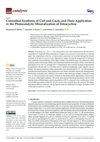 Controlled synthesis of CuS and Cu9S5 and their application in the photocatalytic mineralization of tetracycline