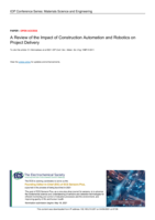 A review of the impact of construction automation and robotics on project delivery