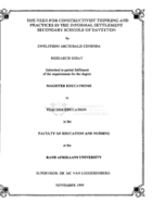 The need for constructivist thinking and practices in the informal settlement secondary schools of Daveyton