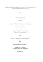 Education Management Development in schools and districts that support reflexive