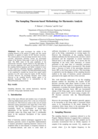 The sampling theorem based methodology for harmonics analysis