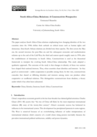 South Africa-China relations : A constructivist perspective