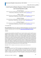 Covid-19 and local business responses : evidence from South Africa’s most tourism-dependent locality