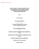 Die invloed van regstellende aksie op interpersoonlike verhoudings : 'n persoonlike en professionele leierskapsperspektief.