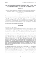 The energy and environmental impacts of a coal and Bagasse-fired power plant in the sugar industry