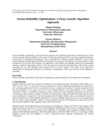 System reliability optimization : a fuzzy genetic algorithm approach