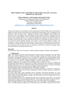 Procurement related risks in the public sector – Gauteng provincial treasury