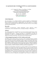An experimental study of switching GaN FETs in a coaxial transmission line
