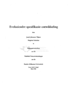 Evolusionêre spesifikasie-ontwikkeling