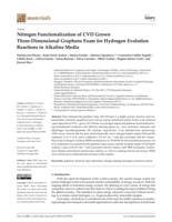 Nitrogen functionalization of CVD grown three-dimensional graphene foam for Hydrogen evolution reactions in Alkaline media