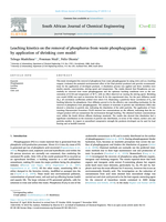 Leaching kinetics on the removal of phosphorus from waste phosphogypsum by application of shrinking core model