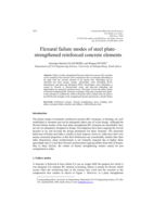 Flexural failure modes of steel plate-strengthened reinforced concrete elements