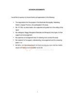 Membership decline in poverty relief projects in Modimolle, Waterberg district, Limpopo province