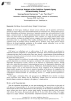 Numerical analysis of the cold gas dynamic spray surface coating process