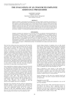 The evaluation of an insourced employee assistance programme.