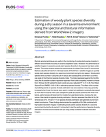 Estimation of woody plant species diversity during a dry season in a savanna environment using the spectral and textural information derived from WorldView-2 imagery
