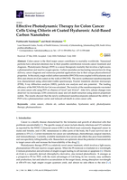 Effective photodynamic therapy for colon cancer cells using Chlorin e6 Coated Hyaluronic acid-based carbon nanotubes