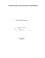 Portfolio selection using Archimedean copula methods
