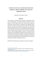 Revisiting the politics of land recovery among white commercial farmers in Zimbabwe: Implications for transitional justice