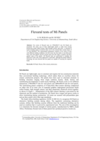 Flexural tests of Mi Panels
