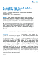 Cascaded PLC-VLC channel : an indoor measurements campaign