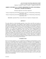 Green concrete as a useful resource in low-cost rural housing and development