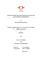 Aqueous synthesis and characterization of CdSe/ZnO and Ag/ZnO core/shell nanomaterials