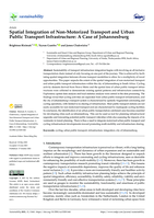 Spatial integration of non-motorized transport and urban public transport infrastructure : a case of Johannesburg