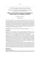 Effect of land use/cover change on the regimes of surface runoff for Lake Basaka catchment