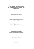 'n Ontleding van Suid-Afrika se nywerheidstrategie in die negentigs