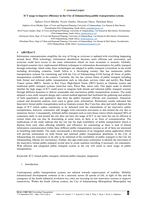 ICT usage to improve efficiency in the City of Johannesburg public transportation system