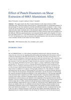 Effect of punch diameters on shear extrusion of 6063 aluminium alloy
