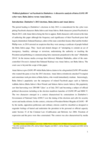 ‘Political gladiators’ on Facebook in Zimbabwe : a discursive analysis of intra-ZANU-PF cyber wars; Baba Jukwa versus Amai Jukwa