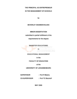 The principal as entrepreneur in the management of schools