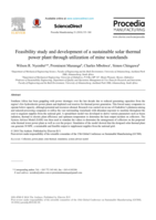 Feasibility study and development of a sustainable solar thermal power plant through utilization of  mine wastelands