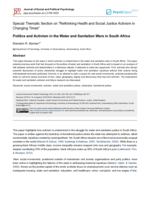 Politics and activism in the water and sanitation wars in South Africa