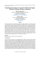 Exploring the secondary co-operative model in the supply of fabric to primary sewing co-operatives
